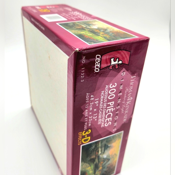 Ceaco Thomas Kinkade 300 Oversize Pcs Jigsaw Puzzle W/ 3D Effects Size 13" X 19" - Picture 8 of 8